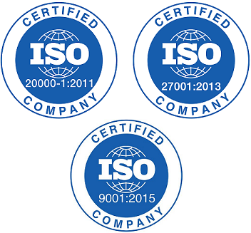 Committed to continuous improvement, TTC Quality/Integration Management System has been certified ISO 9001, 27001, and 20000
